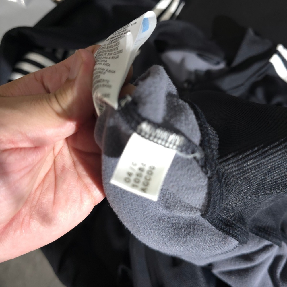 Adidas Originals Track Jacket Mens XLT Black Trefoil 3-Stripe Full Zip AGC 002 - Picture 13 of 14